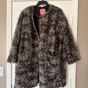 Kate Spade Faux Fur Sugarcoat Topper